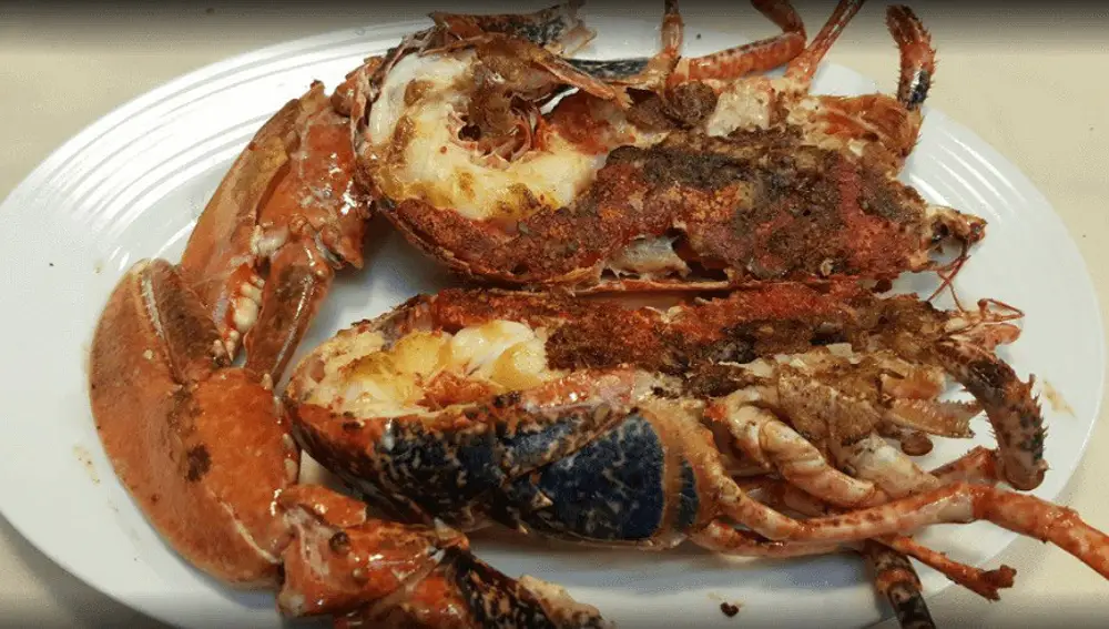 Plato servido en el restaurante