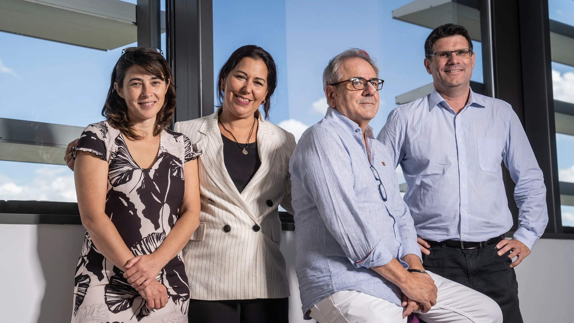 Pacientes y médico de tumor cerebral