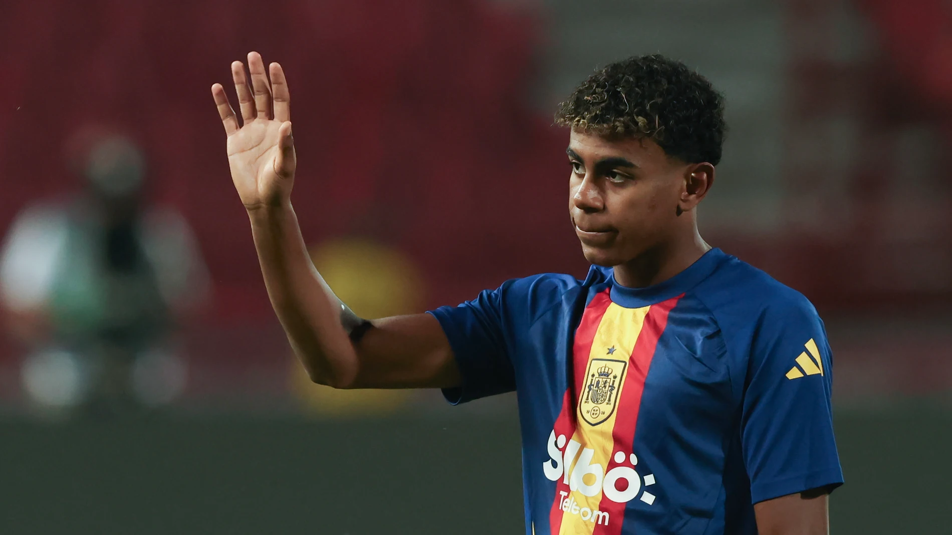 Lamine Yamal con España en la UEFA Nations League