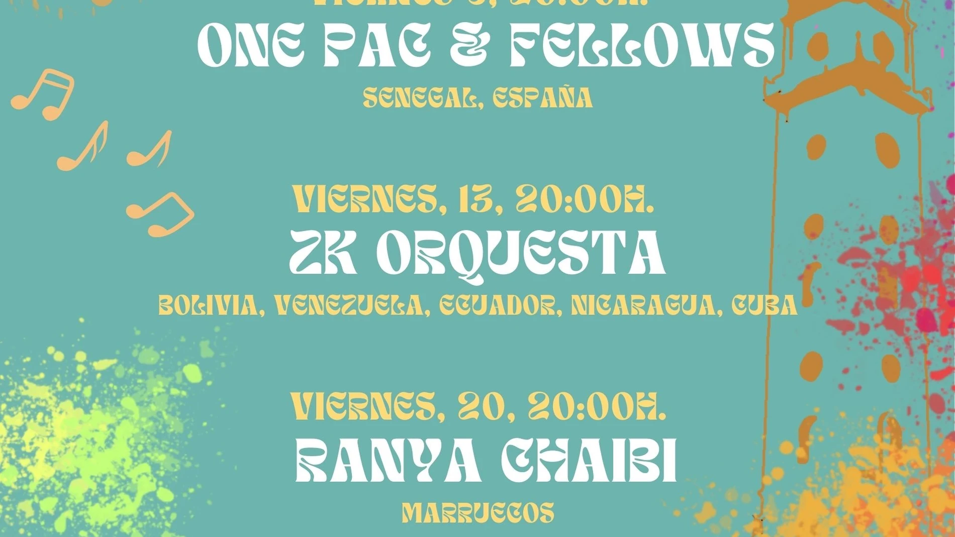 Cartel del ciclo 'Tres Culturas, Tres Continentes', que se celebrará junto a la Torre de los Perdigones.FUNDACIÓN TRES CULTURAS05/09/2024