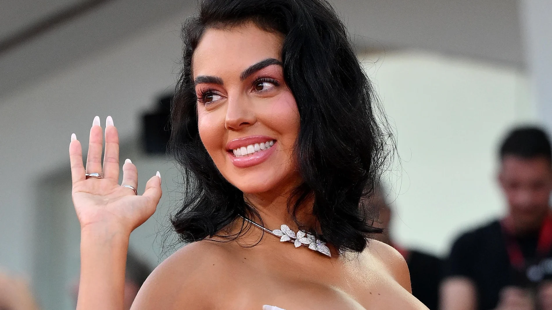Venice (Italy), 03/09/2024.- Argentine-Spanish model Georgina Rodriguez attends the premiere of film 'Queer' during the 81st annual Venice International Film Festival, in Venice, Italy, 03 September 2024. The movie is presented in official competition 'Venezia 81' at the festival running from 28 August to 07 September 2024. (Cine, Italia, Niza, Venecia) EFE/EPA/ETTORE FERRARI