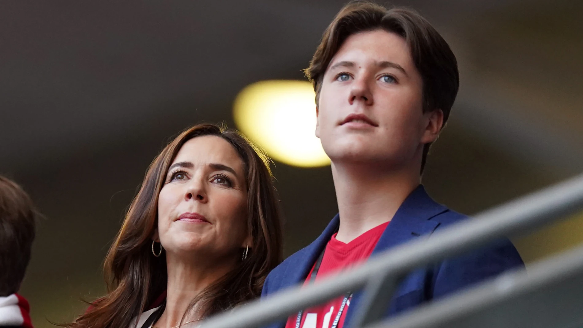Mary Donalson y su hijo, el príncipe Christian