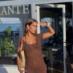 María Pombo en la preboda de Bea Gimeno y Nacho Aragón en Mallorca.