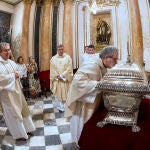 Relicario con los restos mortales de san Francisco de Borja 
