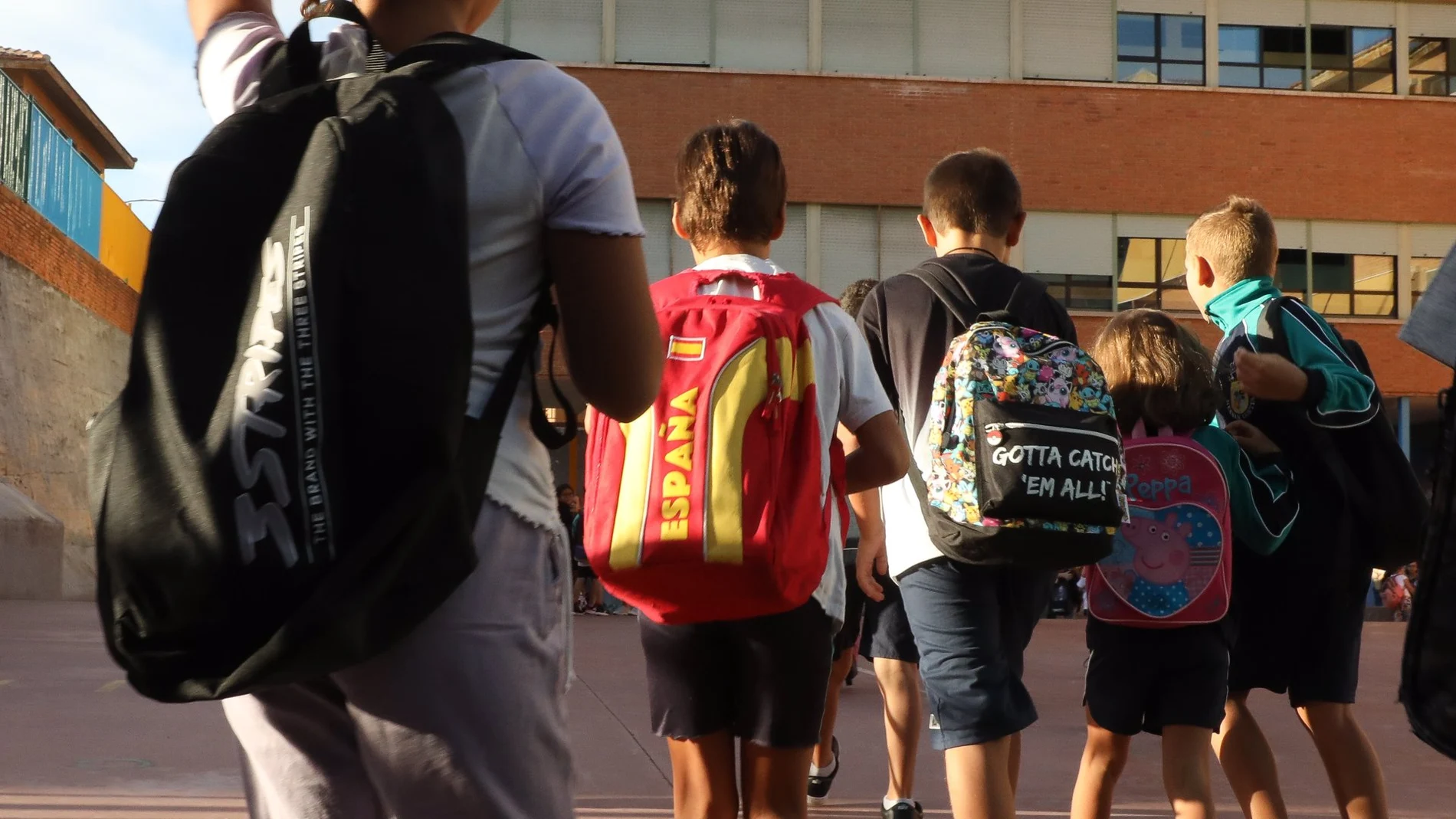Una imagen de la vuelta al colegio, en Madrid