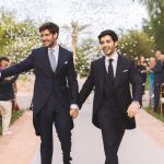 Juan Carlos Caballero y su ya marido Javier Zamora