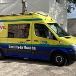 Ambulancia de emergencias del Sescam.