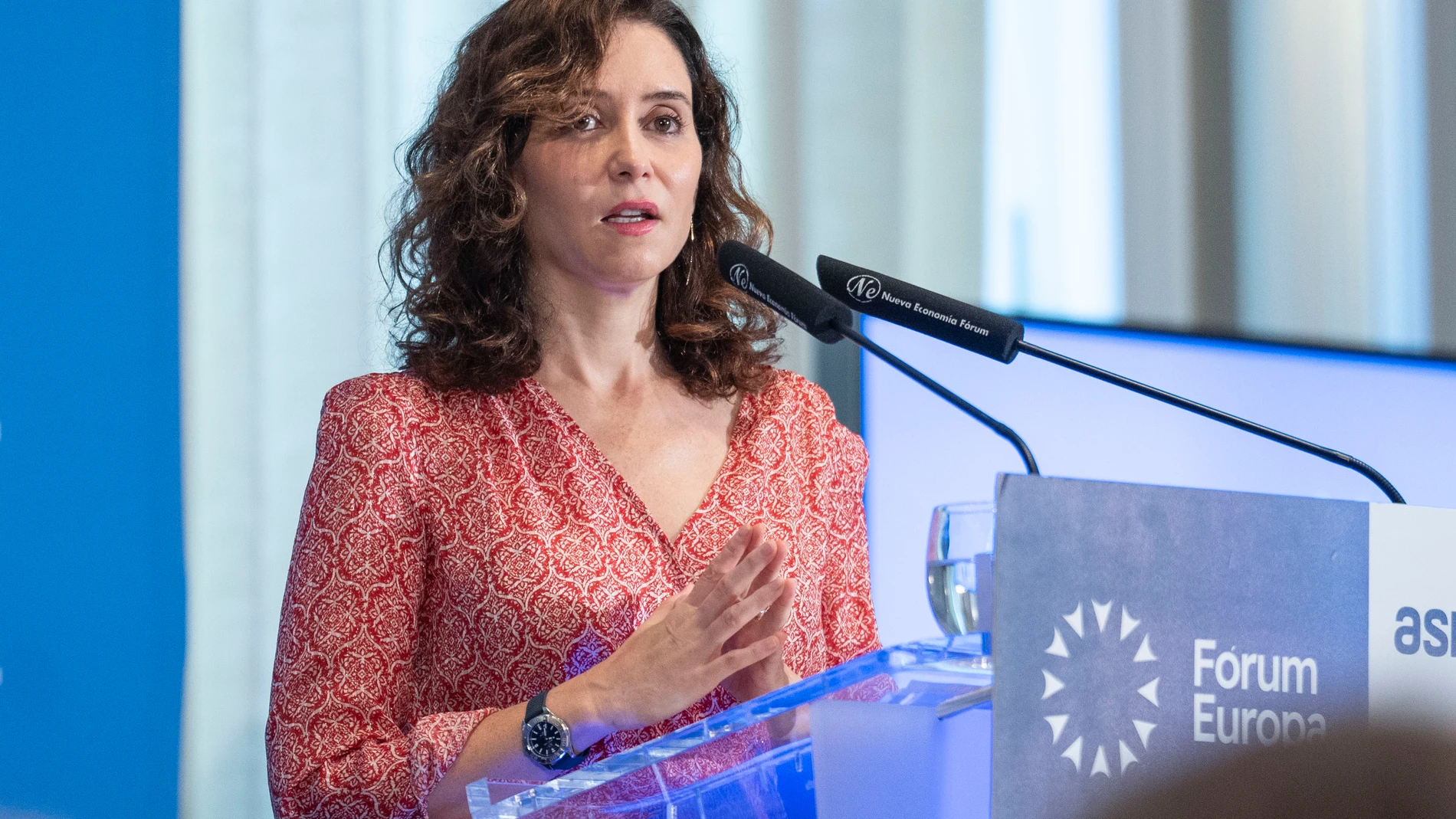 Isabel Diaz Ayuso en el desayuno informativo esta mañana