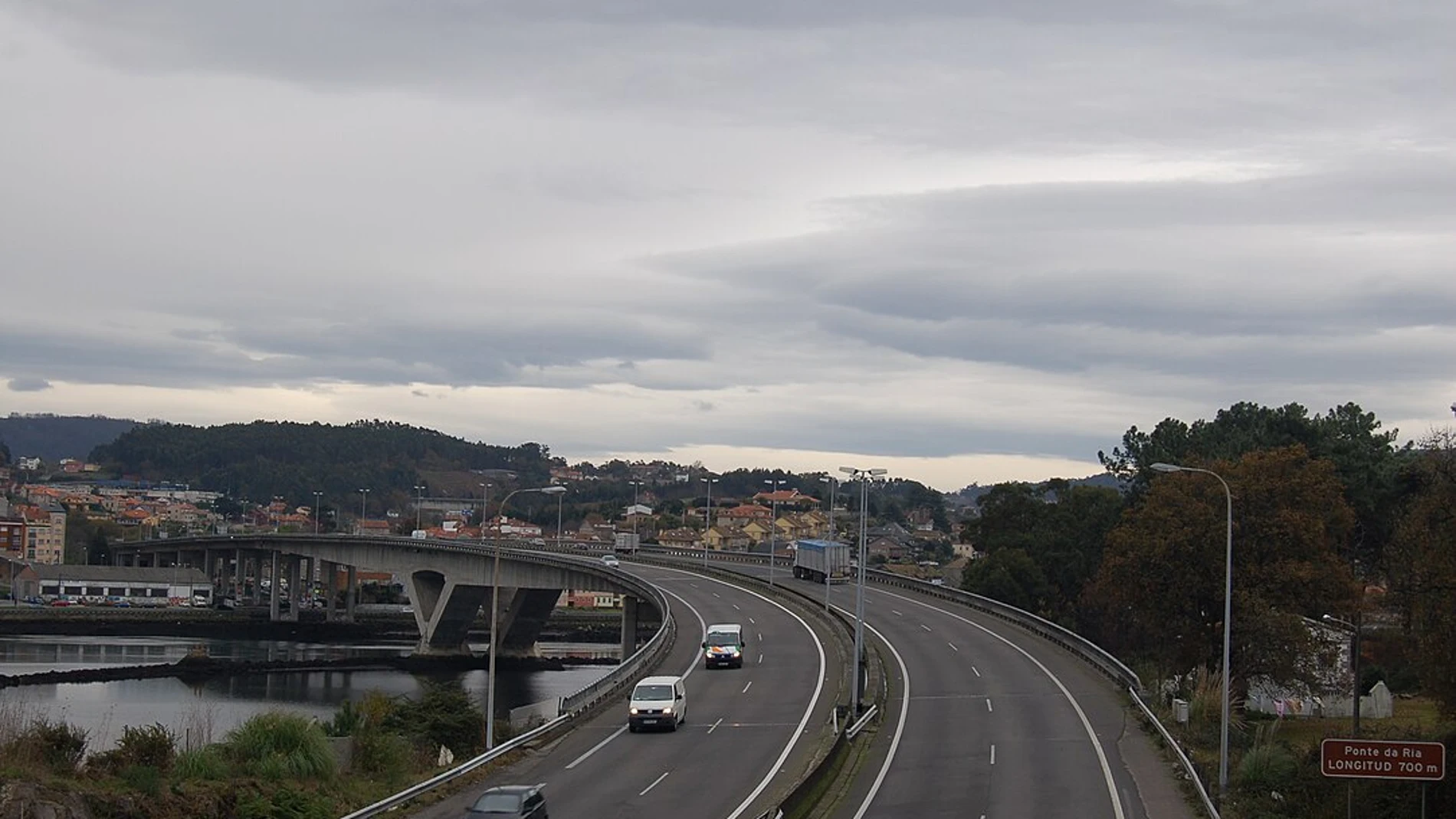 La AP-9 a su paso por Pontevedra.