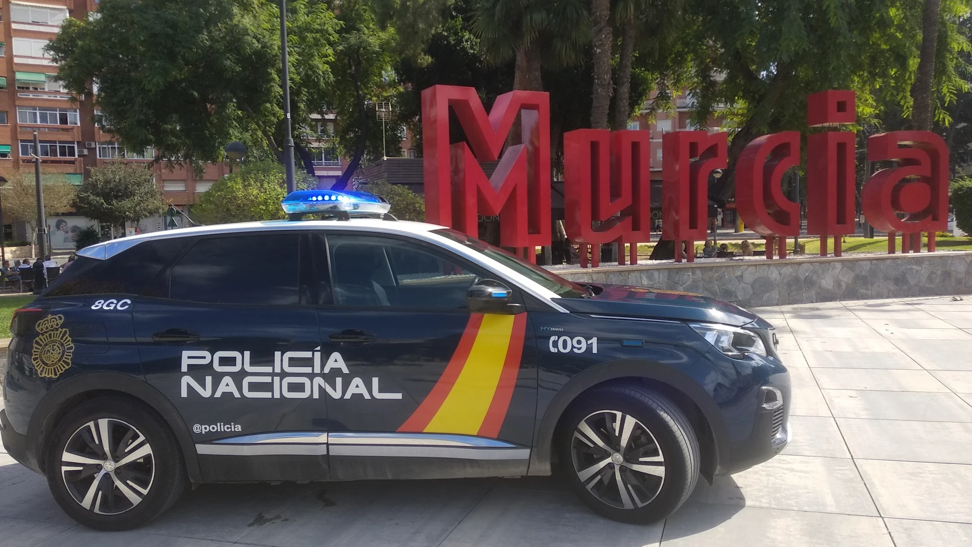 Lla Policía Nacional detiene a 16 personas durante la bajada de la Fuensanta en Murcia