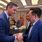 El presidente del Gobierno, Pedro Sánchez, participa en un encuentro empresarial en Shanghái