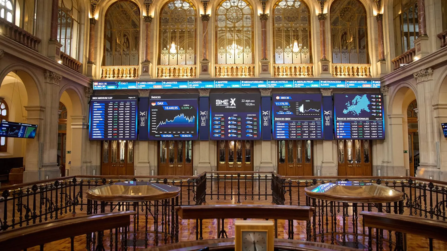 Economía/Bolsa.- El Ibex se impulsa por encima de los 11.300 puntos a media sesión, con una subida del 0,32%