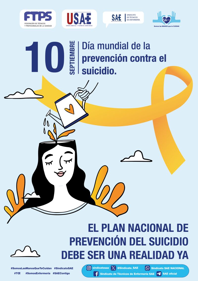 10 de septiembre, Día Mundial de la Prevención del Suicidio