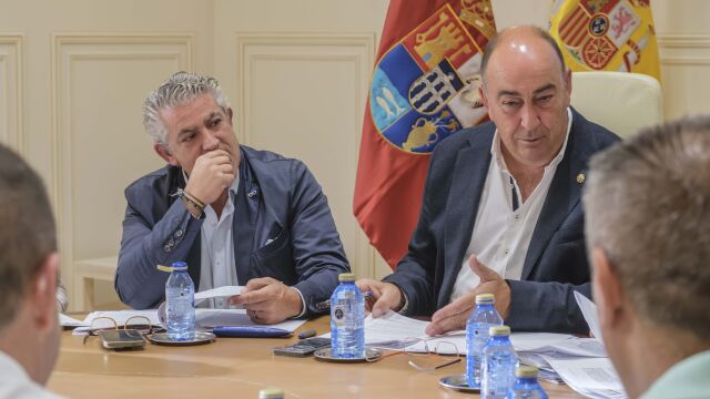 Junta de Gobierno de la Diputación de Segovia presidida por Miguel Ángel de Vicente