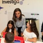 Imagen de la visita de la Reina Letizia al colegio CEIP Maestra Plácida Herranz de Azuqueca de Henares (Guadalajara)