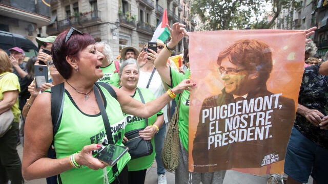 Acto de entidades independentistas por la Diada del 11 de Septiembre