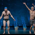 Markos Marín y Adolfo Fernández (derecha), transformados en Nilo y Walrus, respectivamente