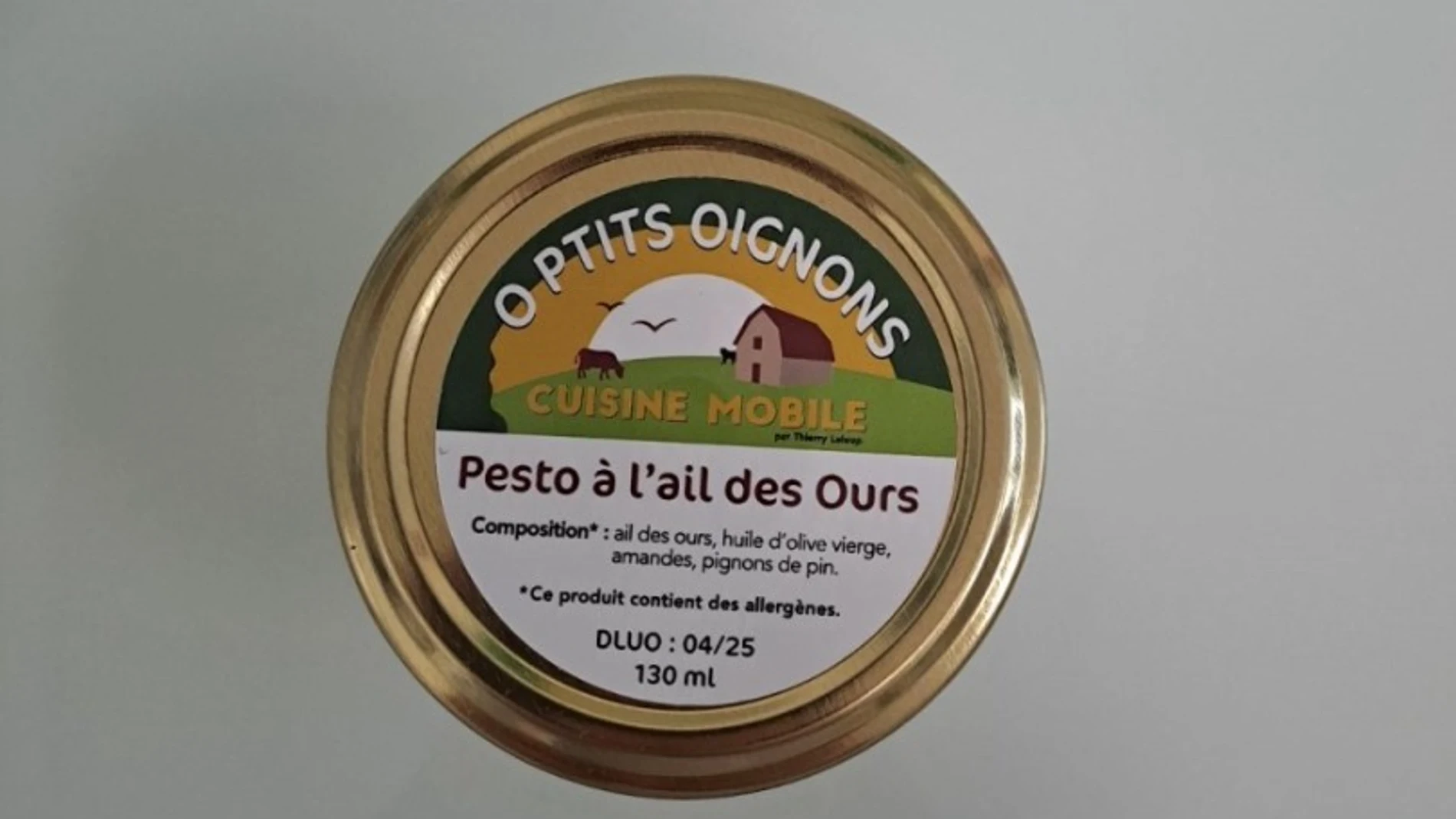 Imagen de la marca de salsa de pesto contaminada