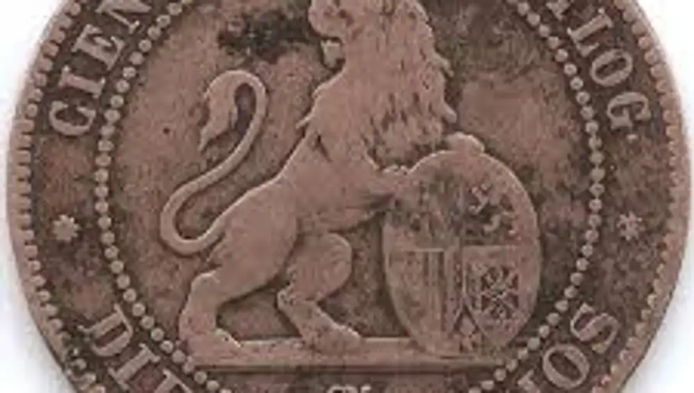 Moneda 10 céntimos 1870