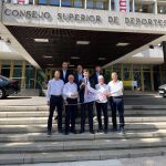 El director general de Deportes, Fernando Molinero, recibió ayer a la expedición del Desafío dentro del Plan 2030 de Apoyo al Deporte Base