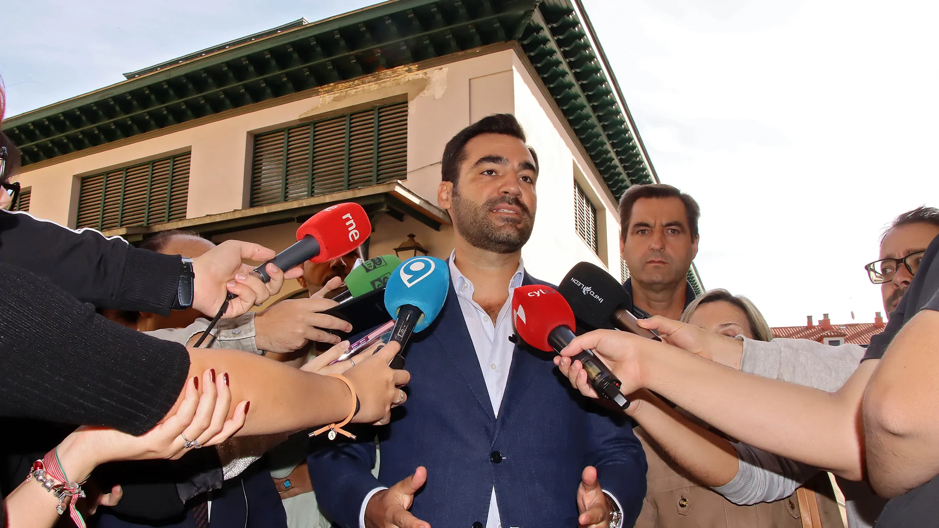 El portavoz municipal del PP en el Ayuntamiento de León, David Fernández