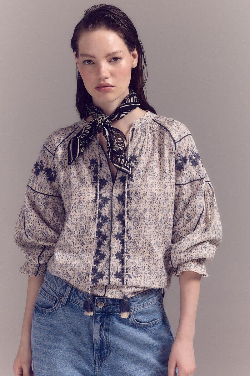 Blusa bohemia.