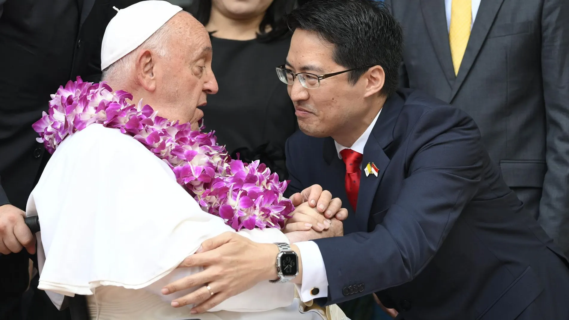 Francisco durante su reciente viaje por Asia
