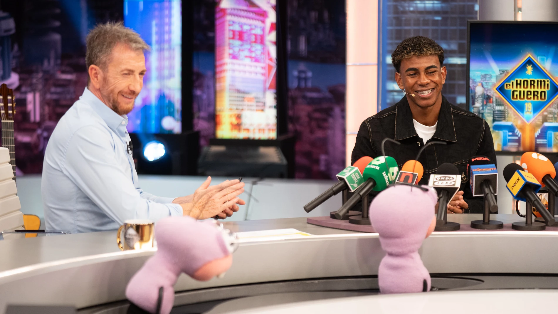 Lamine Yamal en su visita a "El Hormiguero"