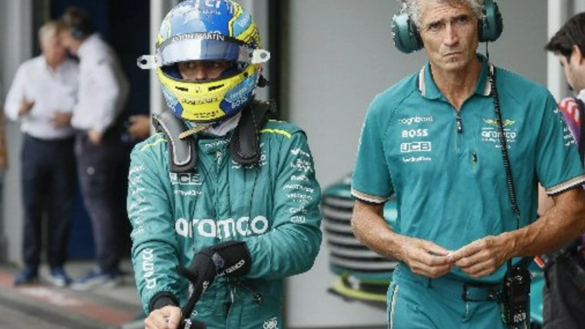 Fernando Alonso, en el Gran Premio de F1 de Bakú