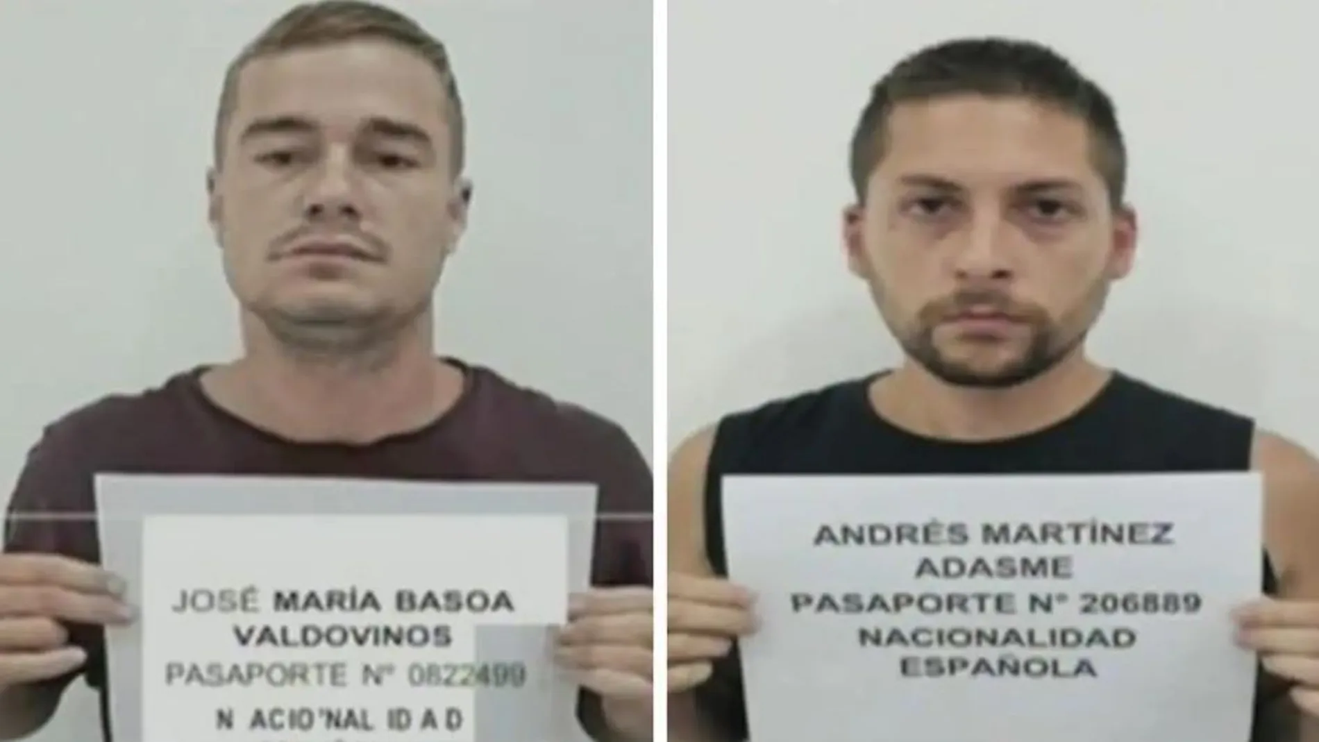 Imagen de los dos españoles detenidos en Venezuela