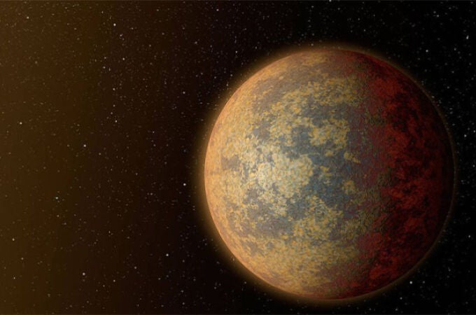 Recreación de la NASA del exoplaneta YZ Ceti b