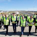 El ministro Óscar Puente visita los trabajos que se están realizando en Valladolid, junto al consejero José Luis Sanz Merino, entre otras autoridades