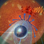 El exoplaneta podría disponer de atmósfera y campo magnético