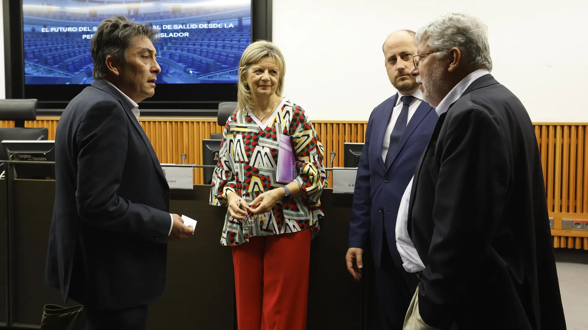 Los portavoces de Sanidad del Congreso junto a Sergio Alonso