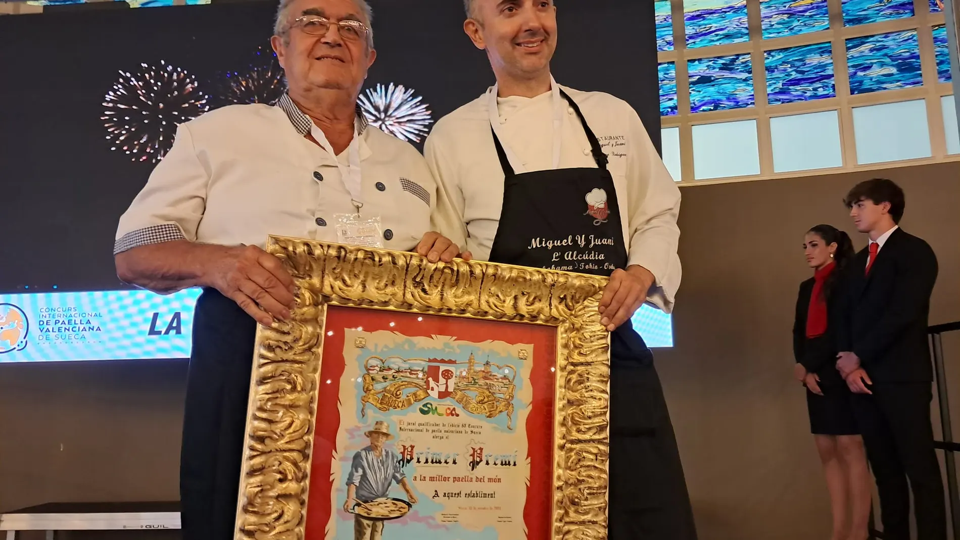 Los ganadores son el chef Paco Rodríguez, y su ayudante y suegro, Rafael Climent