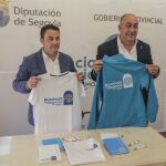 El presidente de la Diputación, Miguel Ángel de Vicente y el diputado de Turismo, Javier Figueredo, presentan la nueva imagen
