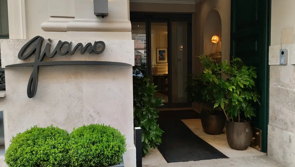 Fachada del Restaurante Giano. Roma