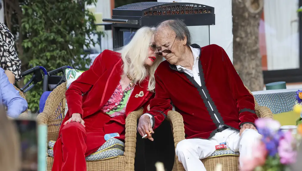 Gunilla von Bismarck y Luis Ortiz en su último encuentro público