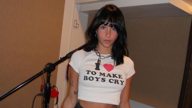 Aitana y su camiseta con mensaje.