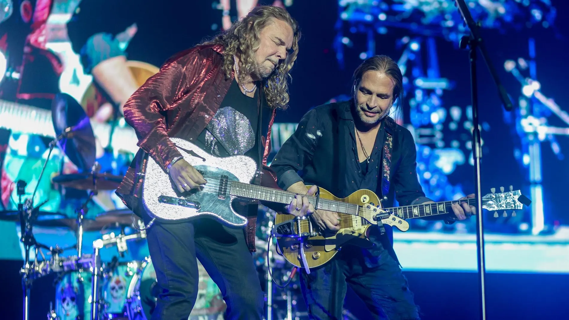 Maná, durante un concierto