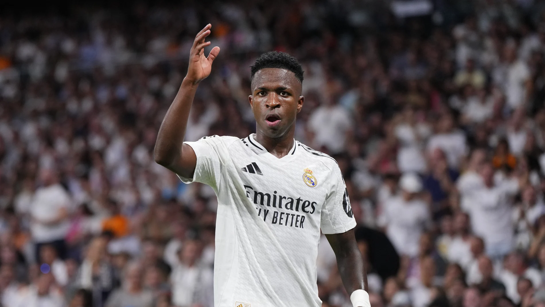 Vinicius, en el partido ante el Stuttgart