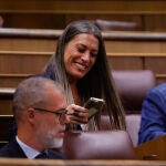 La portavoz parlamentaria de JxCat, Míriam Nogueras, asiste al pleno del Congreso de los Diputados celebrado este martes en Madrid. 