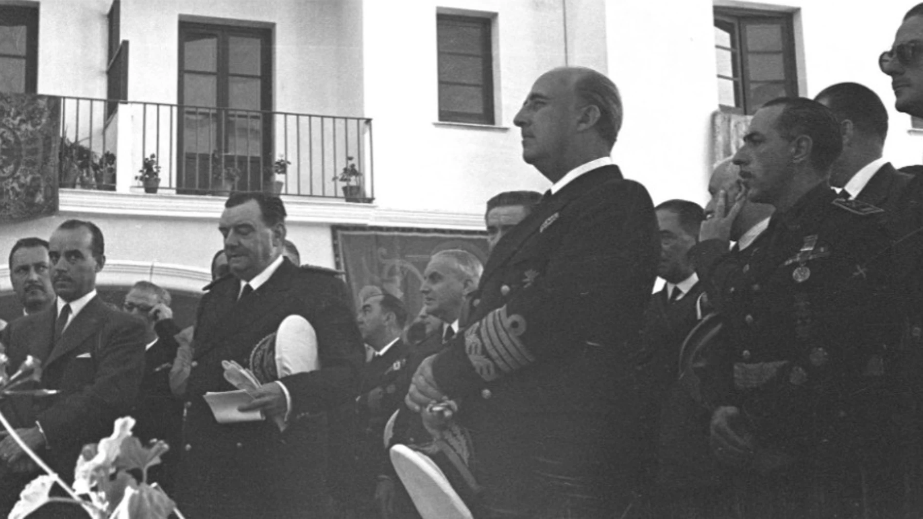 Franco, en Las Palmas de Gran Canaria, el 27 de octubre de 1950