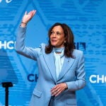 US Vice President Kamala Harris speaks to Congressional Hispanic Caucus Institute in DC