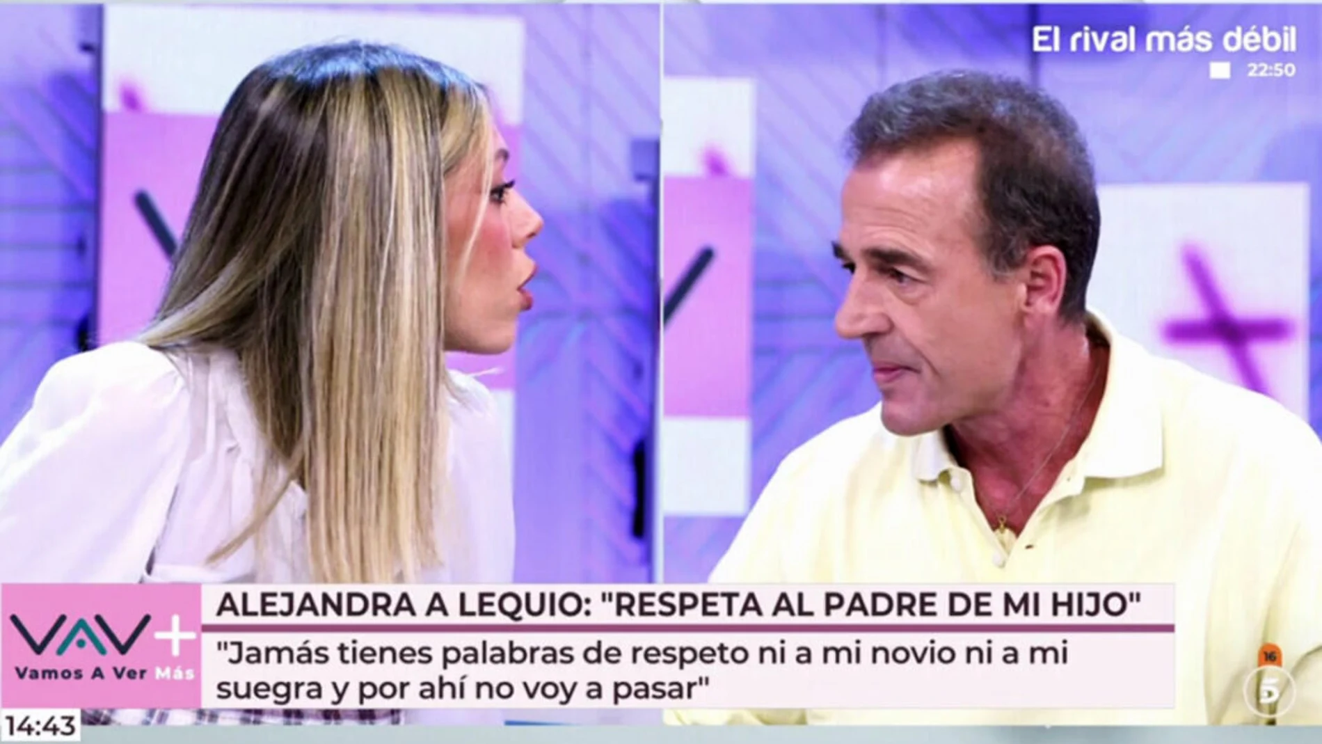 Alejandra Rubio y Alessandro Lequio en 'Vamos a ver'