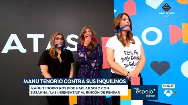 Manu Tenorio causa revuelo en "Espejo Público" al pedir la salida de tres colaboradoras