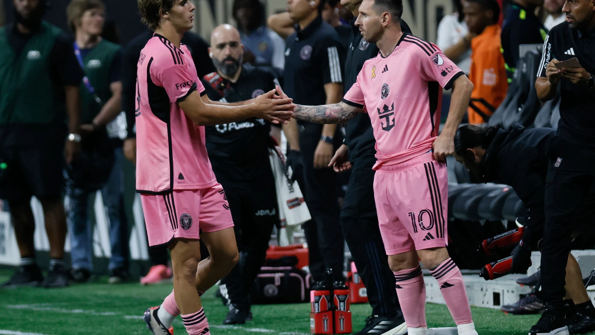 Lionel Messi en el partido frente al Atlanta United