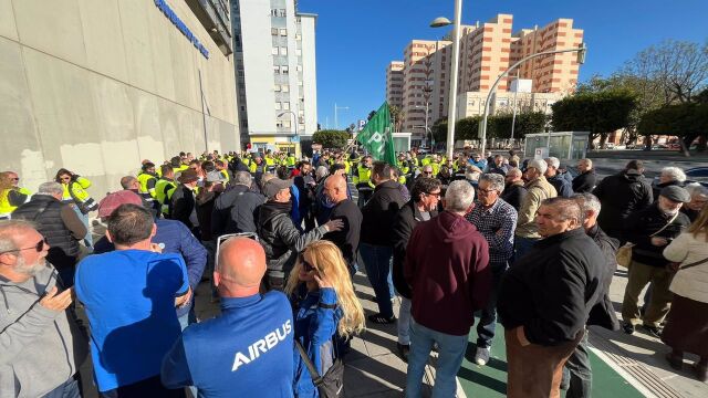 Manifestantes en Cádiz