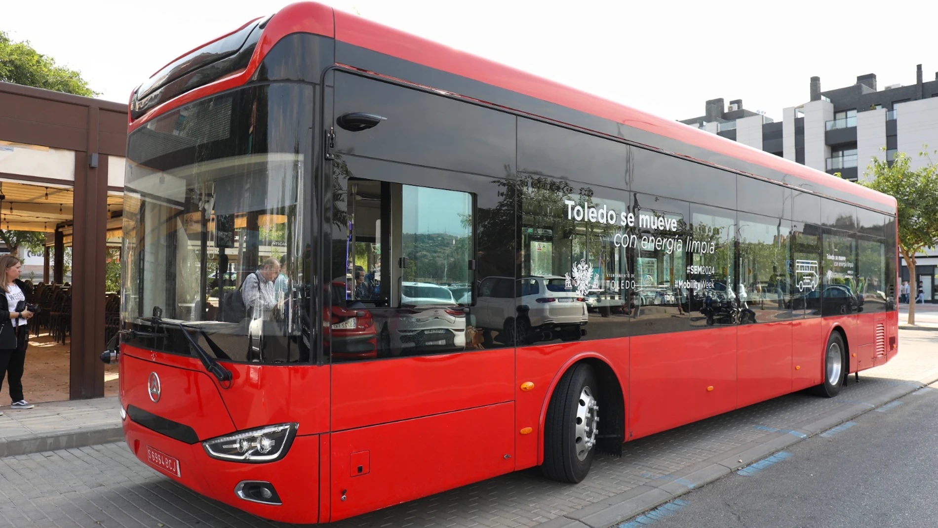 Imagen de uno de los nuevos autobuses 100% eléctricos que circularán próximamente por las calles de Toledo