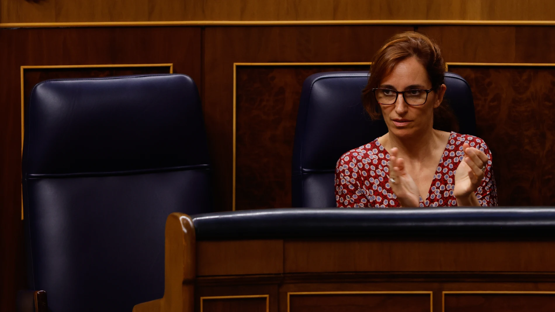 Mónica García en el pleno del Congreso de los Diputados